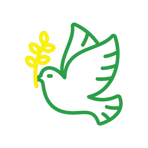 Jet Brite Car Wash brand green and yellow graphic dove carrying olive branch
