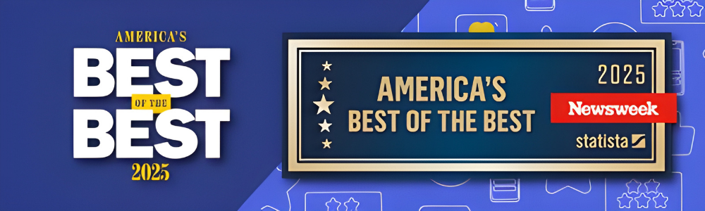 Newsweek's official logo for America's Best of the Best 2025 featuring the statista logo
